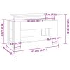 Coffee Table Sonoma Oak 39.8"x19.3"x20.5" Engineered Wood